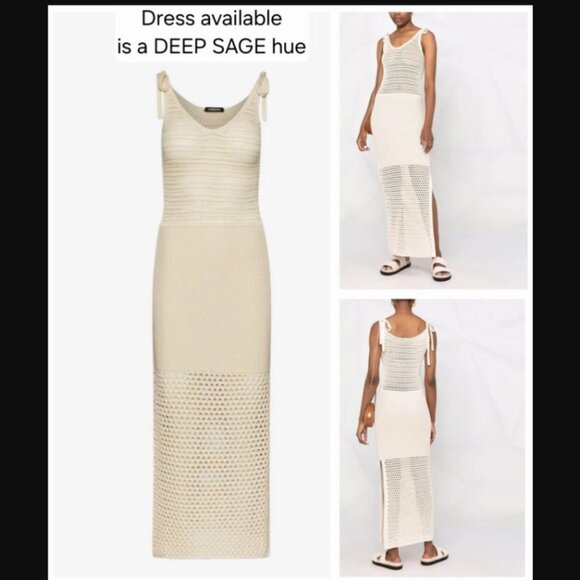 CANESSA Italy luna nuvola cotton-knit resort goop fave travel dress nwot $455 s - Picture 7 of 14